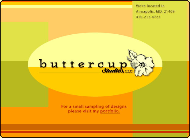 buttercup studios, LLC., Valerie Stambaugh Robbins, Print and Web Designer